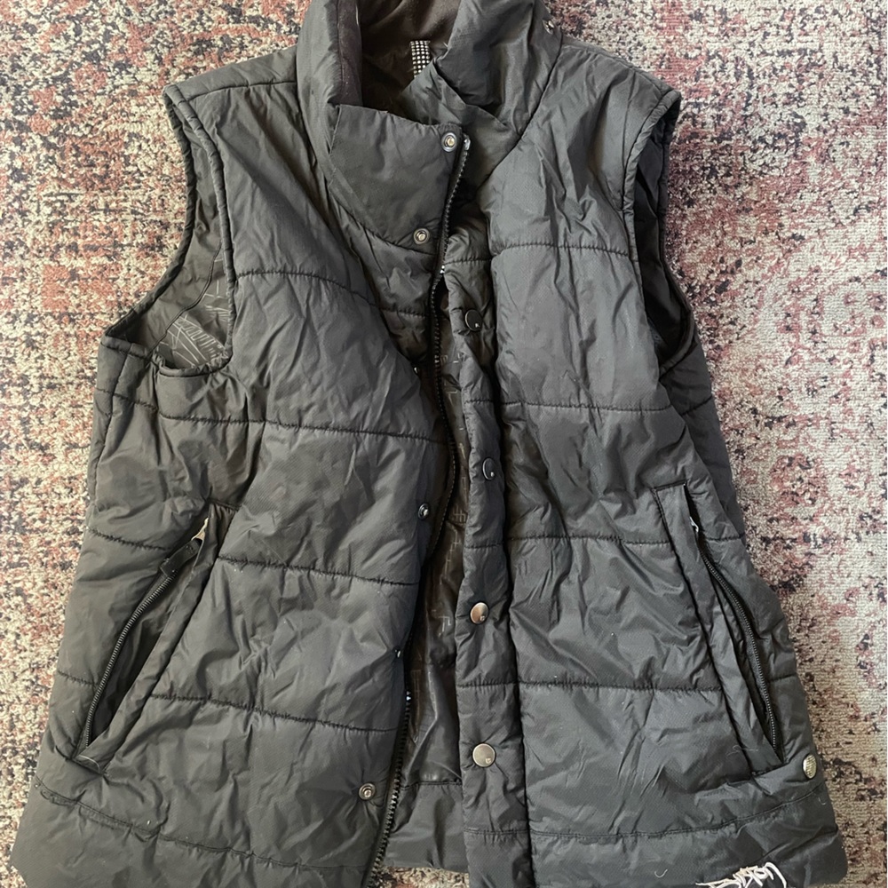 Burton puffer snowboard vest, size m